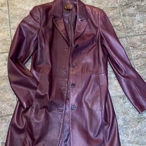 women’s AUTHENTIC leather trench coat